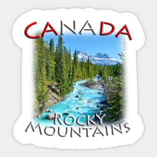 Canada Rocky Mountains - Mountain Stream Sticker